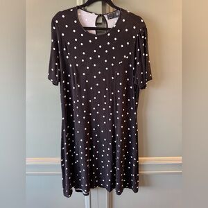 ASOS Design Black Polka Dot Dress